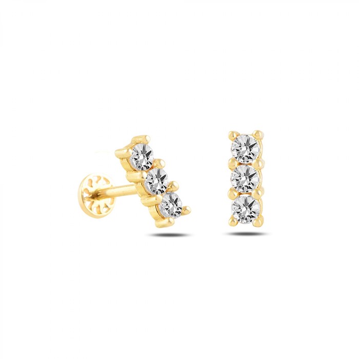 Arnigold - Altın piercing 14 Ayar