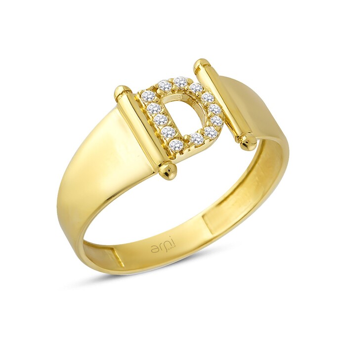 Arnigold - D Letter Gold Ring