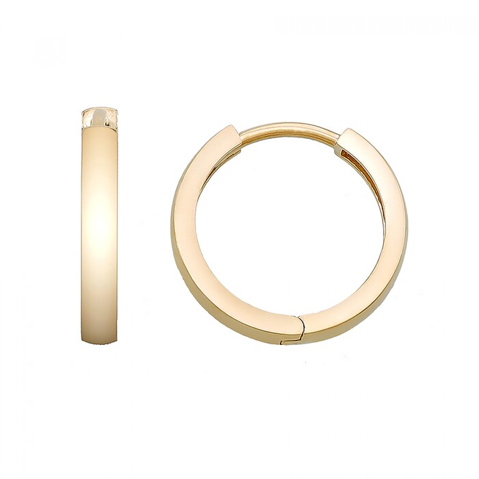 Arnigold - 13 MM DIAMETER YELLOW GOLD EARRING 14K