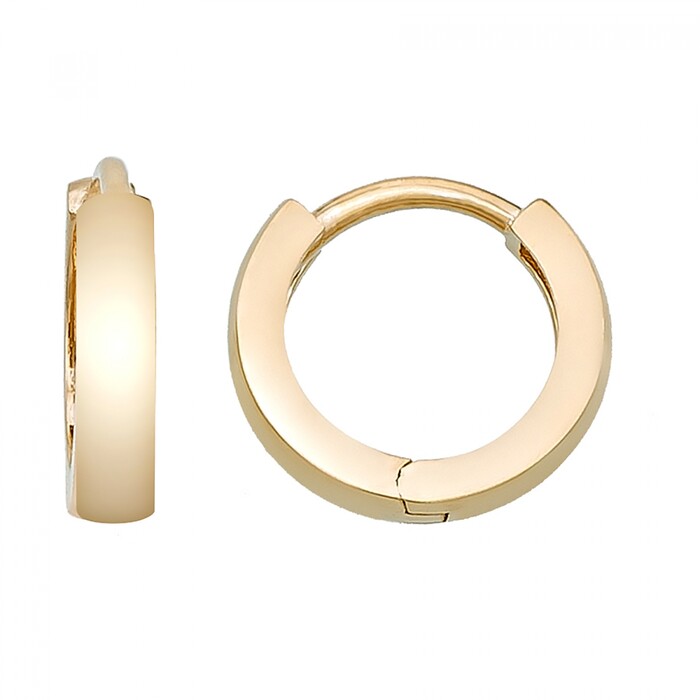 Arnigold - 13 MM DIAMETER YELLOW GOLD EARRING 14K