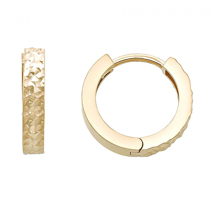 Arnigold - 13 MM DIAMETER YELLOW GOLD EARRING 14K
