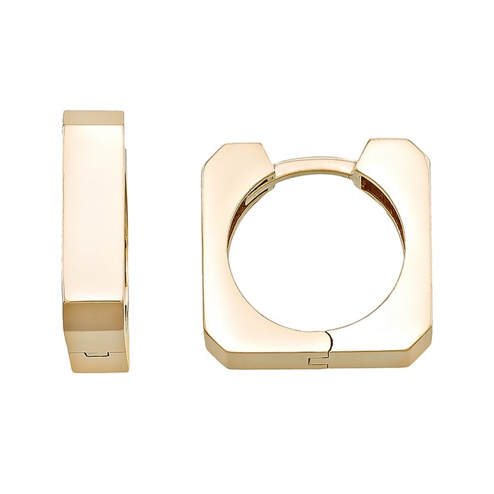 Arnigold - 15 MM DIAMETER YELLOW GOLD EARRING 14K