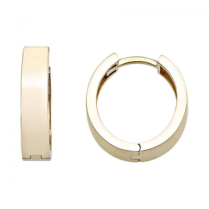 Arnigold - 15 MM DIAMETER YELLOW GOLD EARRING 14K