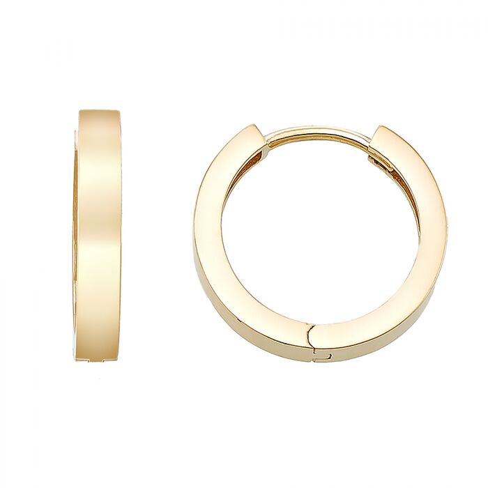 17 MM DIAMETER YELLOW GOLD EARRING 14K