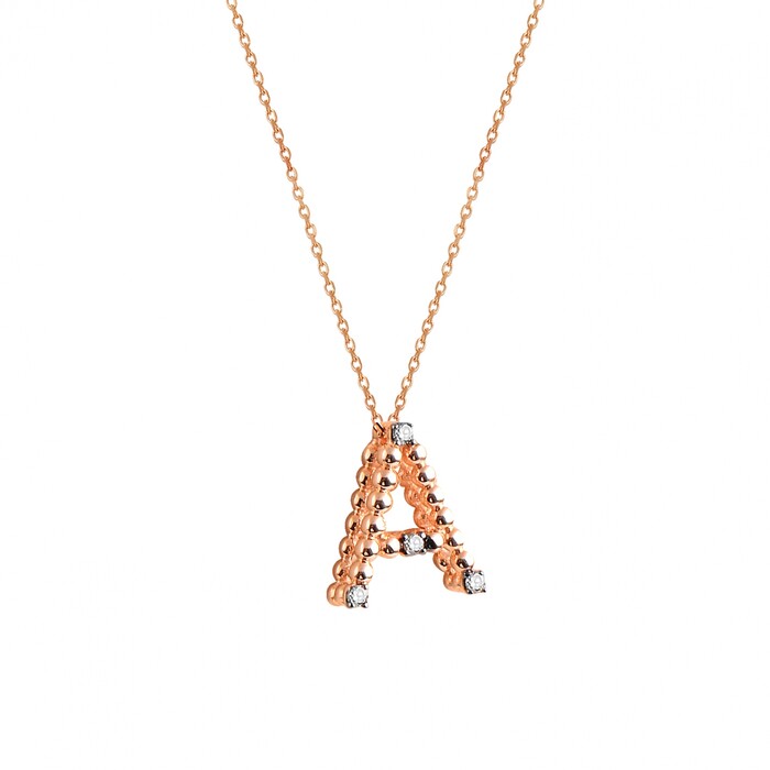 Arnigold - A Diamond Letter Necklace 14K