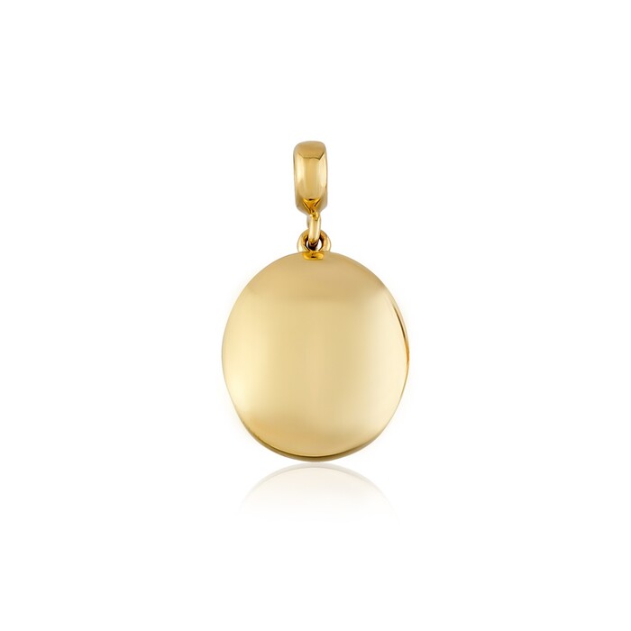 Arnigold - Oval Altın Kolye Ucu 14 Ayar