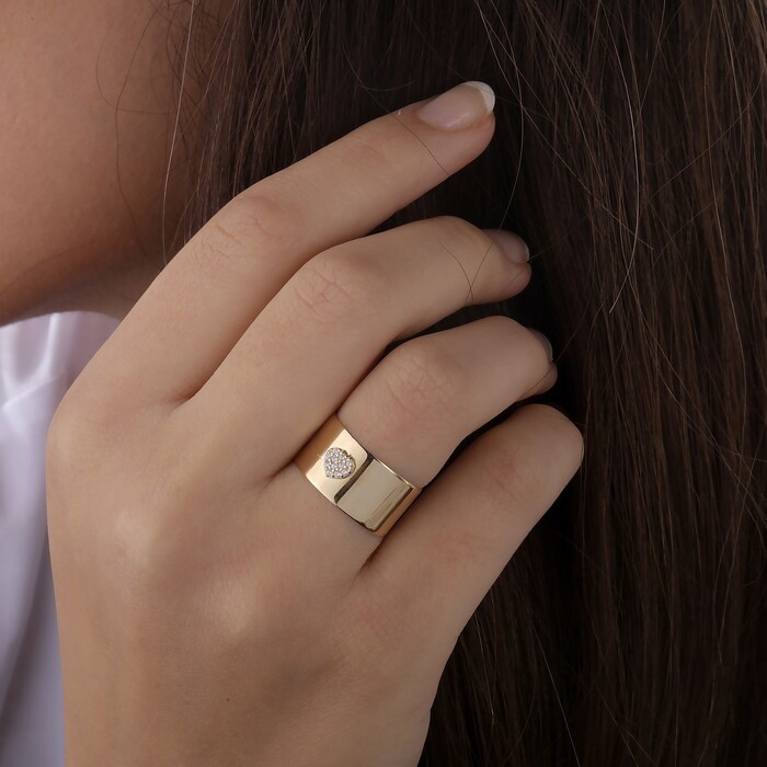 Arnigold - Heart with Stone Yellow Ring